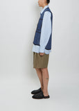 Zip Vest — Blue