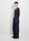 Flannel Pyjamas Pants — Blue Gingham