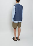 Zip Vest — Blue