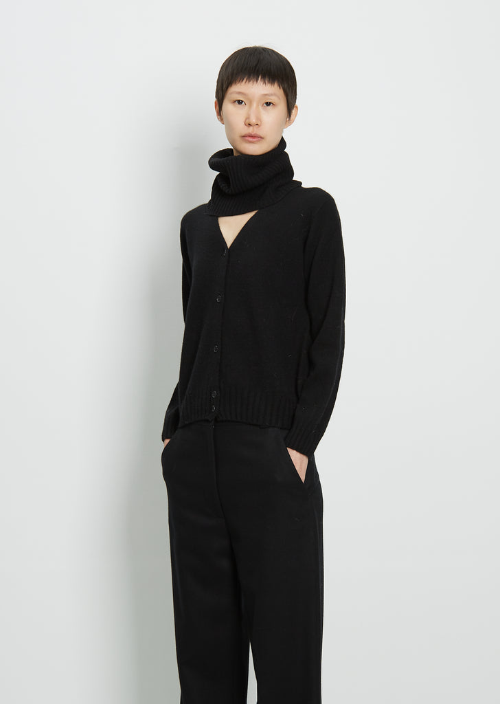 Wool & Cashmere Neck Warmer — Black