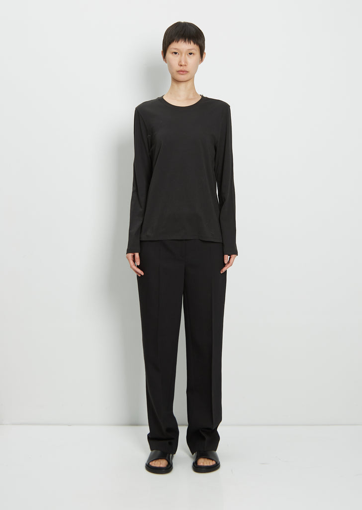 Long Sleeve Mini Boy Tee — Jet Black