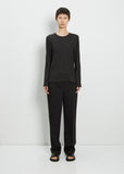 Long Sleeve Mini Boy Tee — Jet Black