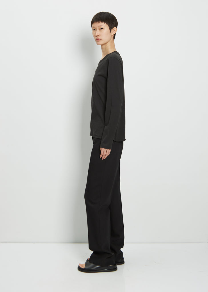 Long Sleeve Mini Boy Tee — Jet Black