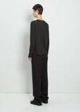 Long Sleeve Mini Boy Tee — Jet Black
