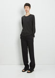 Long Sleeve Mini Boy Tee — Jet Black