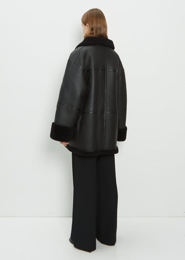 Signature Shearling Jacket — Black