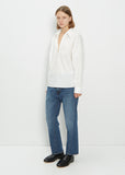 Twisted Seam Mid-Waist Denim