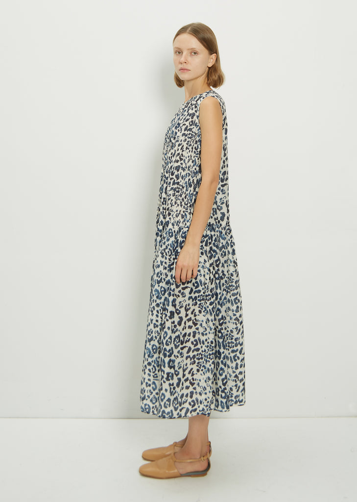 Cotton Blend Smocked Dress