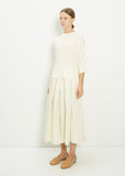 Viscose Blend Round Neck Ribbed T-Shirt