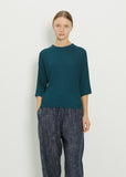 Round Neck Ribbed T-Shirt