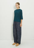 Round Neck Ribbed T-Shirt