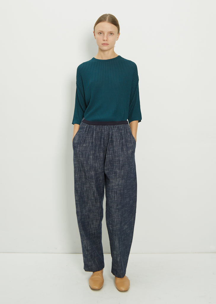 Cotton Elastic Waistband Pants