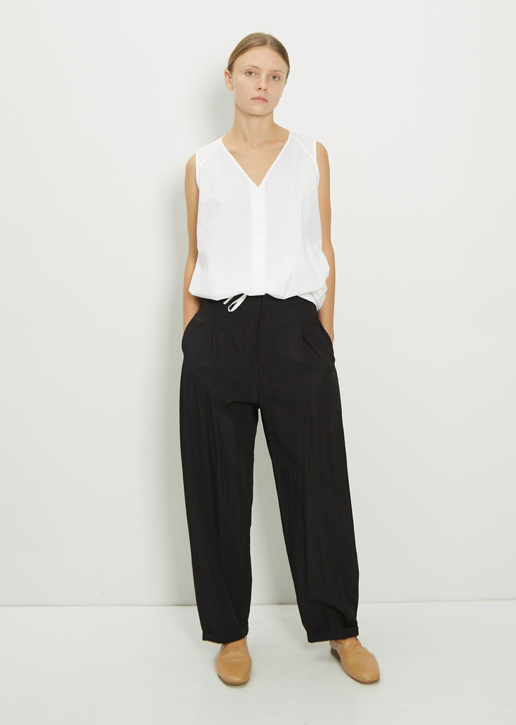 Viscose Blend Round Leg Pants