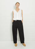 Viscose Blend Round Leg Pants