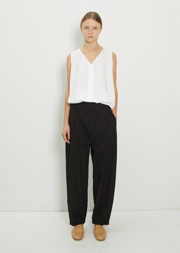 Viscose Blend Round Leg Pants