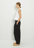 Viscose Blend Round Leg Pants