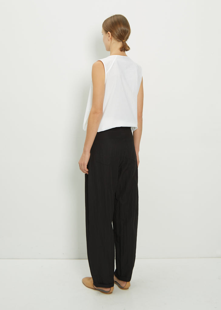 Viscose Blend Round Leg Pants