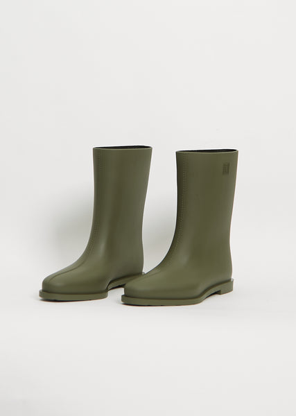 [Thom Browne]★rain boots★Green Thom Browne Round toe boots - Green - Women | FFB171A05690330