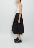 Gathered Skirt — Black
