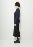 Cropped Stretch Cotton V-Neck Cardigan