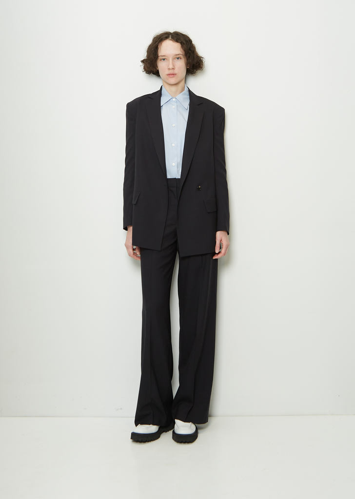 Wool One Button Jacket