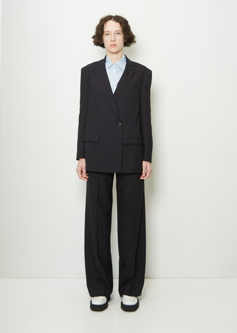 Wool One Button Jacket