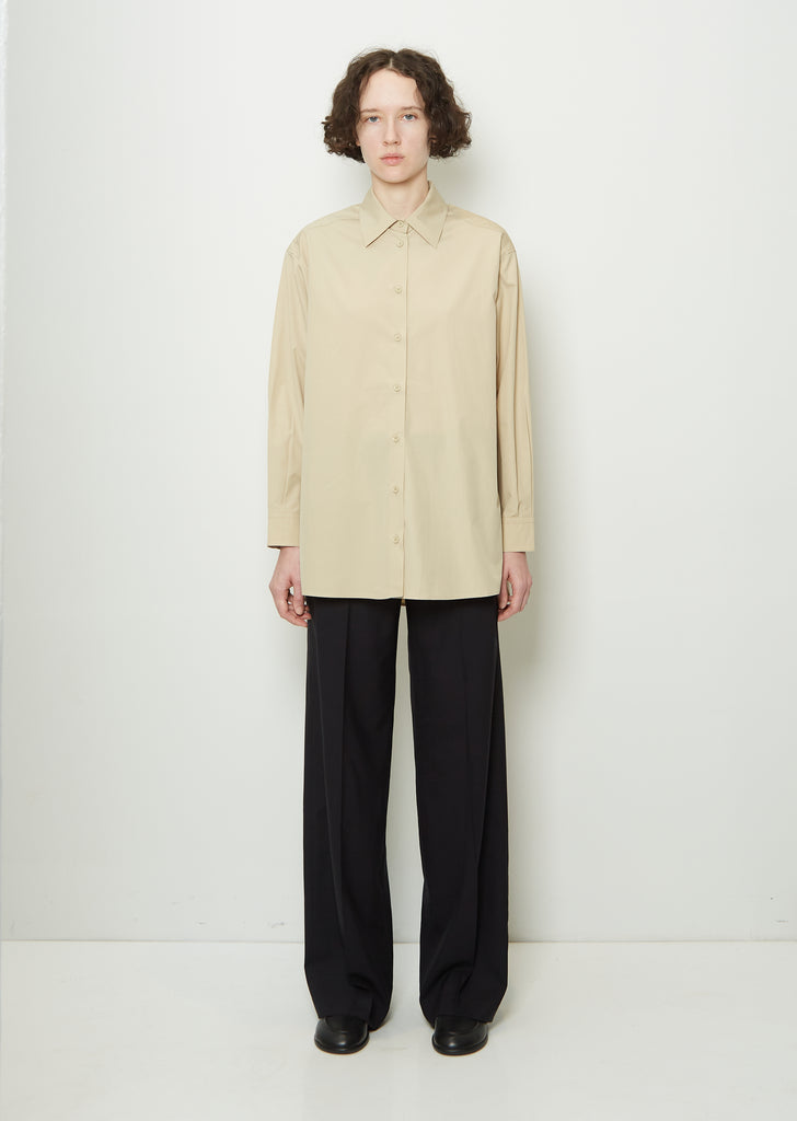 Cotton Shirt — Light Beige