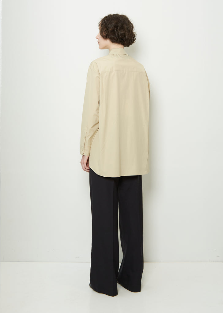 Cotton Shirt — Light Beige