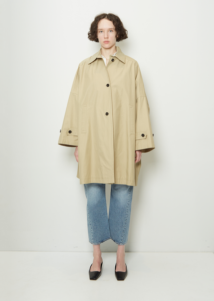 Gabardine Car Coat - 34 / Cashew 815