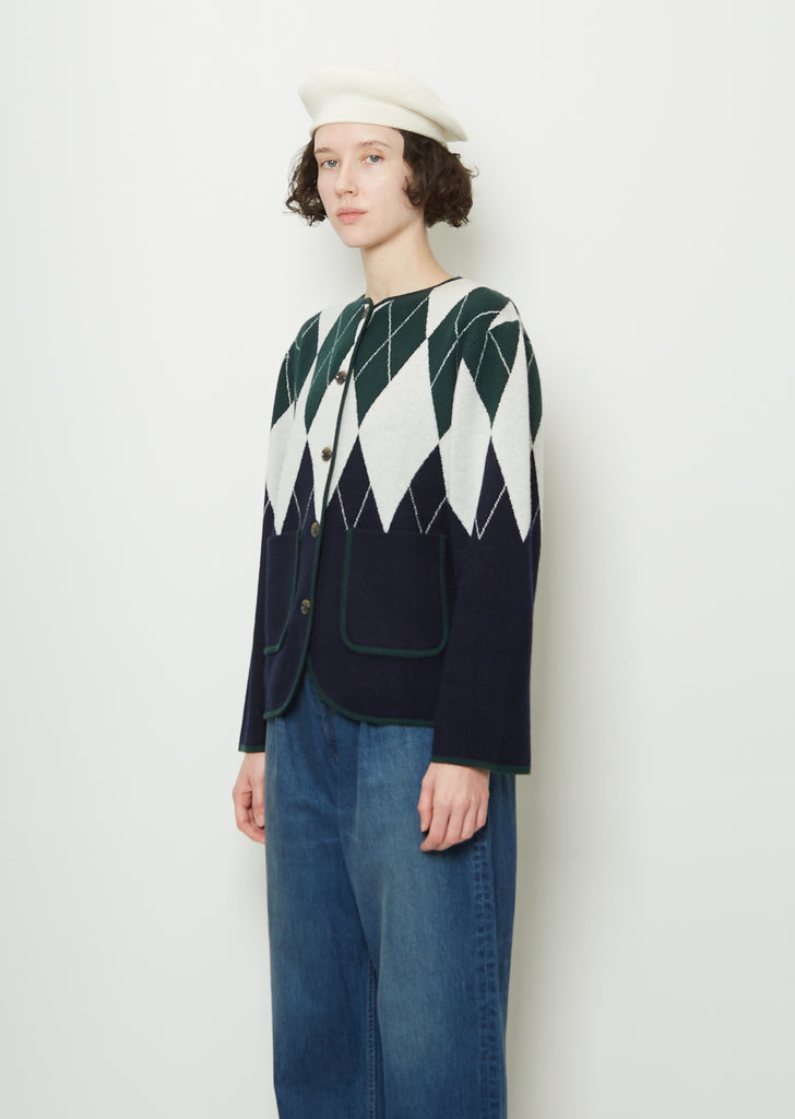 Saint Germain Cashmere Beret — Cream