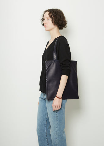 Ultra Soft Zip Tote — Navy