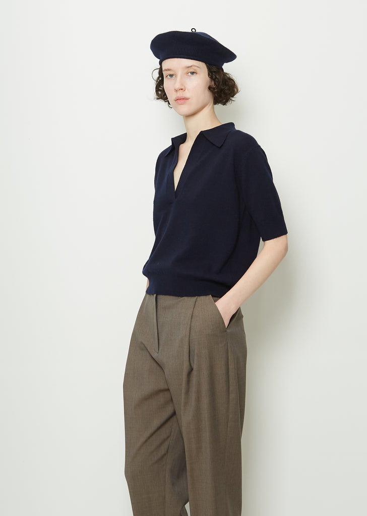 Saint Germain Cashmere Beret — Navy