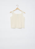 Squared Tank Top — White