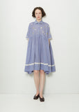 Floral Embroidery Cotton Dress