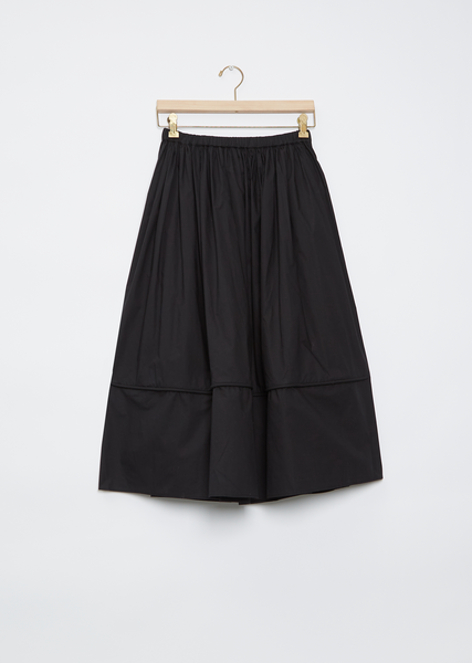 Gathered Skirt — Black – La Garçonne