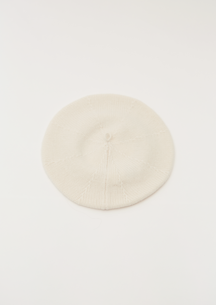 Saint Germain Cashmere Beret — Cream