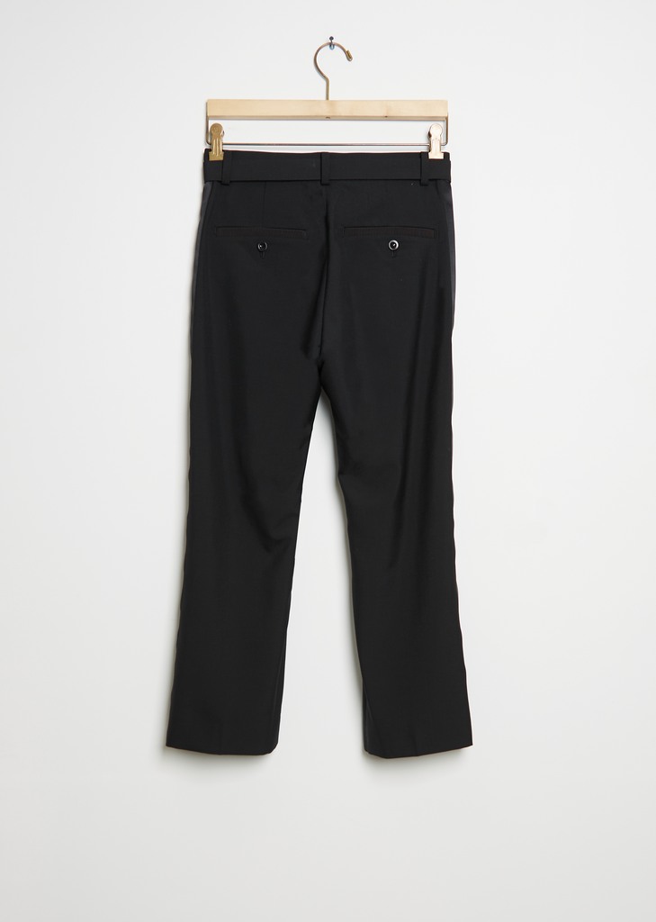 Suiting Wool Blend Pants — Black