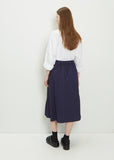 Selena Midi Skirt — Dark Blue