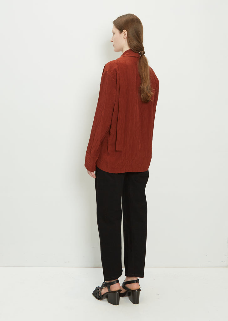 Viscose Blouse With Knot