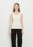 Cotton Jersey Tank — Light Cream
