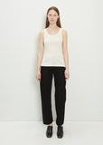 Cotton Jersey Tank — Light Cream