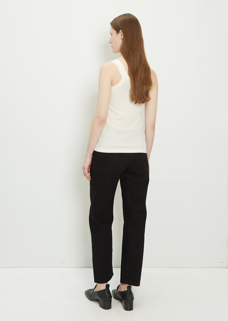 Cotton Jersey Tank — Light Cream