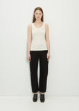 Cotton Jersey Tank — Light Cream