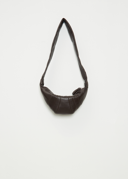 ショルダーバッグ・ポシェット Small Soft Napa Croissant Shoulder Bag Dark Chocolate BG0003 Lemaire - Small Croissant Bag in Dark Chocolate – Stoy