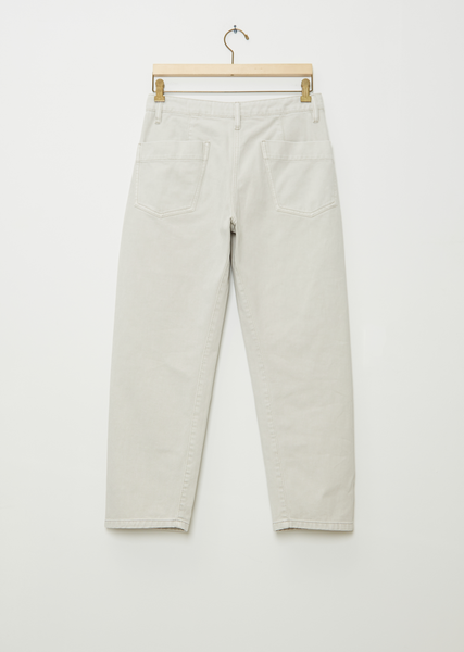 Denim Twisted Pant — Denim Snow Grey – La Garçonne