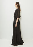 Il Voile Incantato Cotton Silk Dress — Noir