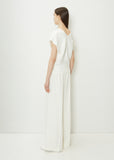 Fluid Ottoman Viscose V-Neck Top