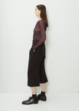 Pedestal Cotton Cropped Pants — Black