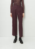 Pedestal Cotton Pants — Dark Purple