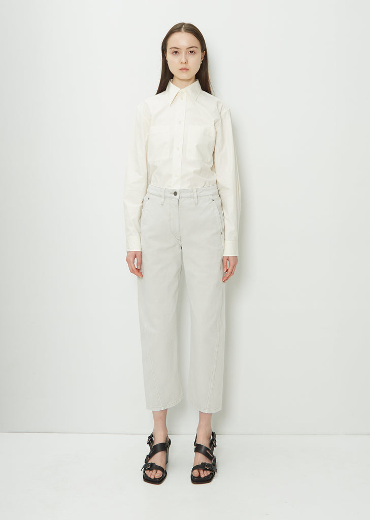 Denim Twisted Pant — Denim Snow Grey